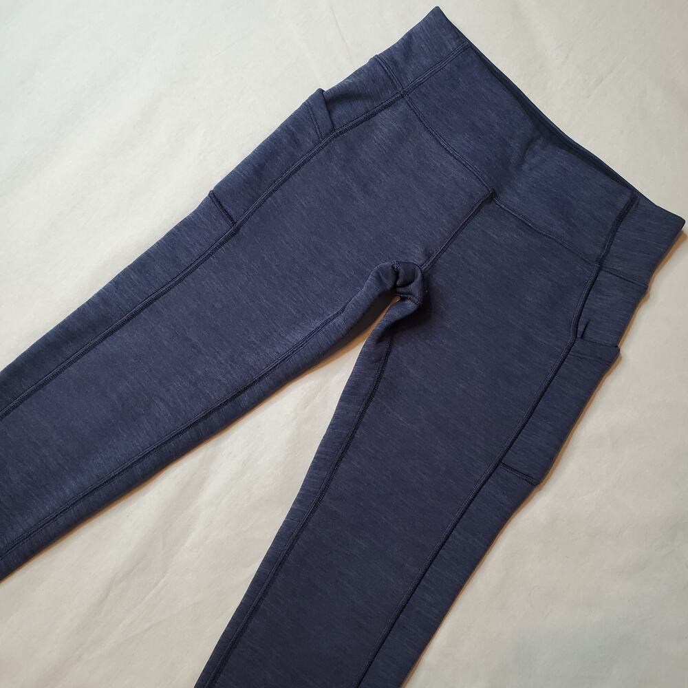 Athleta Girl Size XL Polartec Stash Tight Legging Blue 793570